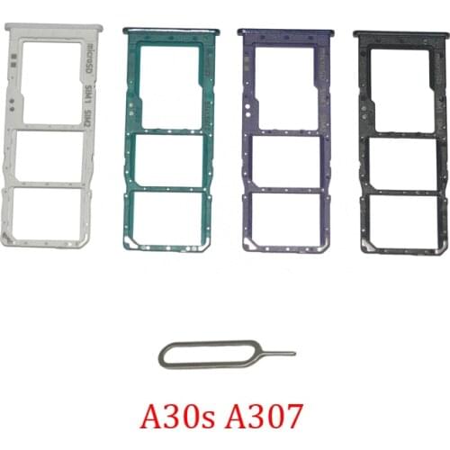 SIM Card Chip Tray For Samsung Galaxy A30S A307F A307G A307FN A307 Original Phone New Micro SD SIM Card Slot Holder Adapter
