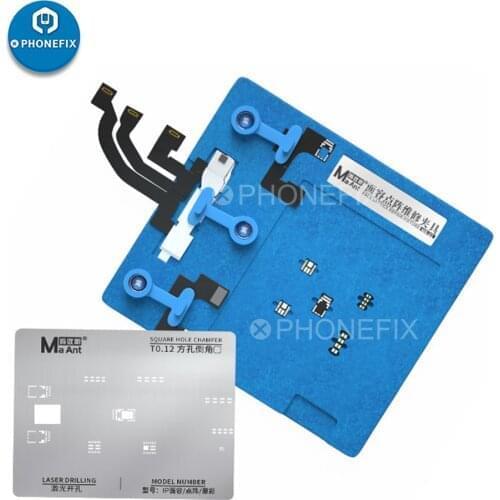 Maant Phone Dot Matrix Repair Fixture for X XS XSMAX 11 11pro MAX Face ID Repair Holder Front Camera BGA Reballing Stencil