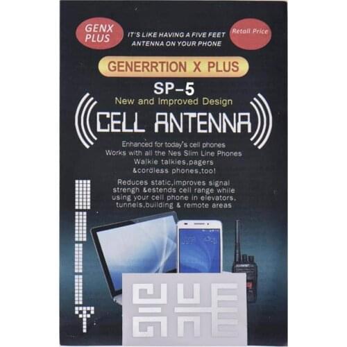 5Pcs SP-5 Cell Phone Signal Booster Stickers Portable Convenient Antenna Enhancement Decals Outdoor