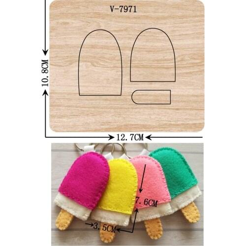 New ice cream wooden dies cutting dies for scrapbooking Multiple sizes V-7971