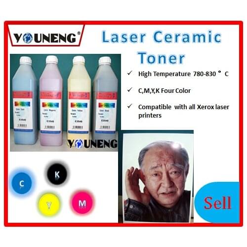 New compatible color ceramic toner powder for xerox 105 6510 6050 CM105,CMYK,200g/lot high temperature