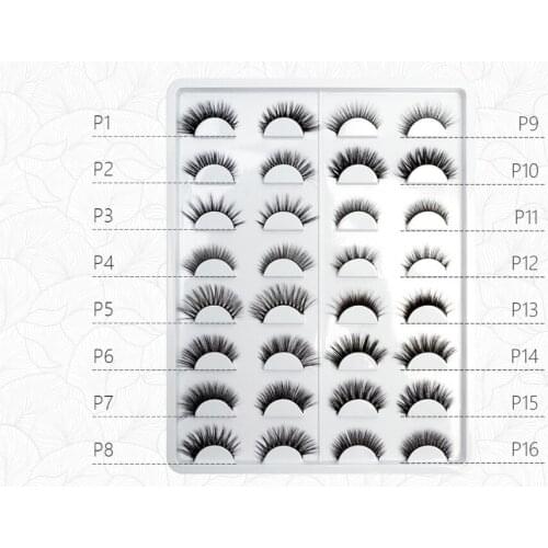 Seashine Mink Eyelashes 3D Mink Lashes Thick HandMade Full Strip Lashes Cruelty Free Korean Mink Lashes 16 Style False Eyelashes