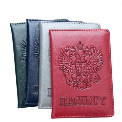 New High Quality Passport Cover for Men Women Travel Passport Case Russia Travel Accessories Cover Passport Holders Case Cover
