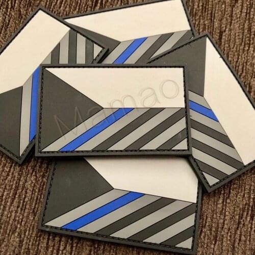 1 PCS 3D PVC Hook & Loop Czech Republic Flag Patches PVC epoxy rubber Patriotic Military Patches with for Backpack Coat DIY