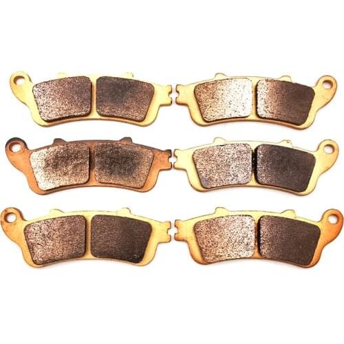 Front / Rear Brake Pads Copper Sintering For Honda NT650 VFR800 XL1000 CBR1100XX Blackbird ST1100 ST1300 GL1800 Goldwing VTX1800