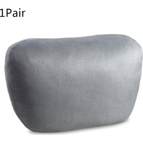 For all vehicles Car Pillow Four seasons Suede fabric Support Universal 1 Pair For Mercedes Benz