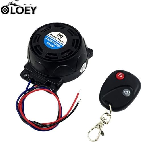 12V 125db Motorcycle Anti-theft Security Alarm System Burglar Alarm Remote Control Security Theft Protection Universal