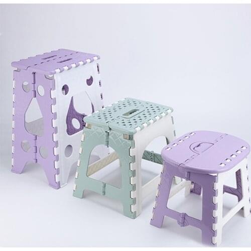 Folding Step Stool Portable Chair Seat For Home Bathroom Kitchen Garden Camping