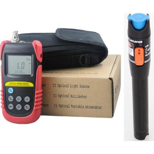 2 In 1 FTTH Fiber Optic Tool Kit with TLD6070 Optical Power Meter and 10MW Visual Fault Locator Red pen Use Ftth free shipping