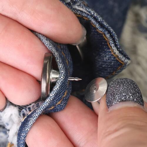 5pcs/lot DIY Alloy Waist Button Removable Denim Pants Buttons Adjusting Radical Changes Artifact Jeans Button Women Men