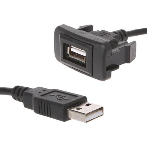 AUX USB Port Cable Adapter 12-24V Cord Wire USB Charging Adapter for Toyota VIGO