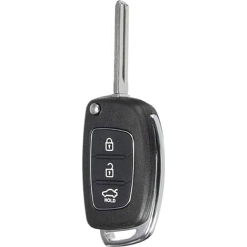 3 Button Automobile Remote Car Key For Modern Santa Fe 13-14 Toy 40 New Waterproof Shell Foldable Durable Protective Shell