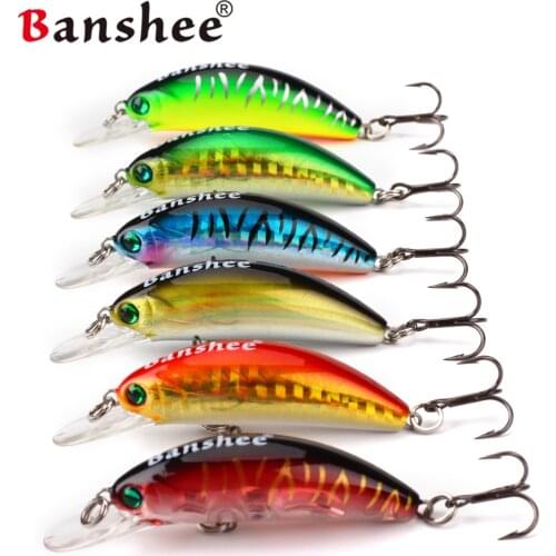 Banshee 45mm 4.7g Floating Fishing Lures for Trout Bass Small Shallow Diving Crankbait Hard Artificial Bait