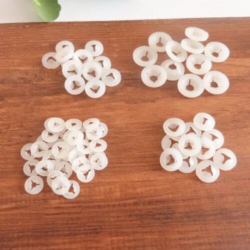 9mm/12mm/13mm/16mm width white Trifurcation hand washer for toy eyes nose mouth finding--100pcs/lot