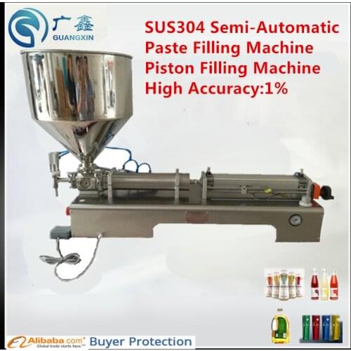Freeshipping SMC Pneumatic Semi-automatic Paste filling machine,yoghurt filling machine(50-1000ml +stainless steel+wholesales