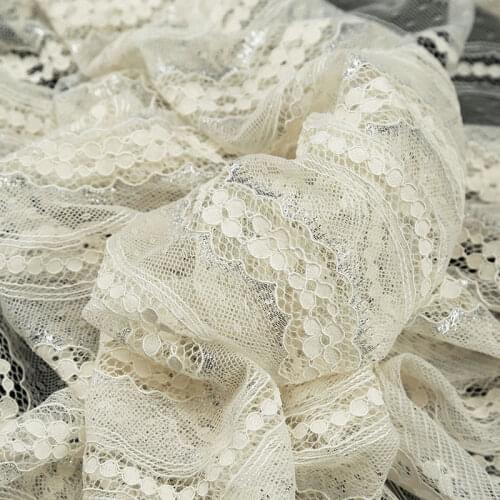 100x135cm French Net Lace Fabric fashion african guipure lace fabric with embroidery flower mesh tulle net yarn lace fabric