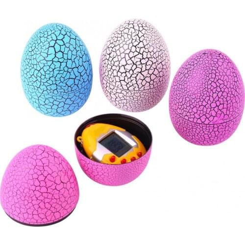 Children Electronic Virtual Pet Crack Eggshell Electronic Pets Handheld Game Tamagochi Dinosaur Egg Interactive Virtual Toy