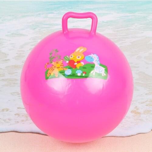 Random Color Baby Kids Inflatable ball Toys Cartoon Bouncing Ball Children Beach Pool Rubber Ball Play Sport Toys