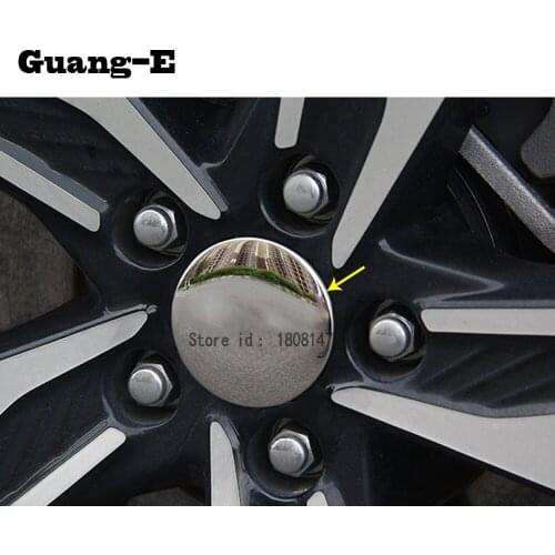 For Honda CRV CR-V 2017 2018 2019 2020 Car Sticker Wheel Brow Tyre Hub Bright Trim Frame Decorate Moulding Hoods Parts 4pcs