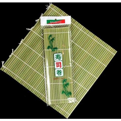 Eco-friendly sushi tools roller Bamboo Rolling Mats set Roll Handmake Bamboo Sushi Mat Making Kit -green