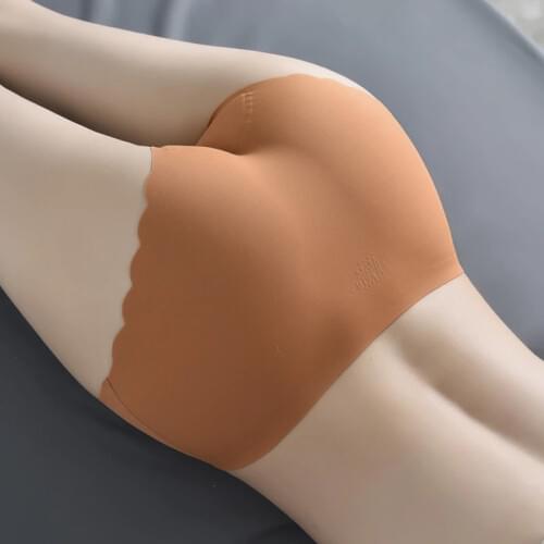 Woman 3 Pieces Slimming Teenage Girl Underwear Womens Ice Silk Sexy Breifs Lady Latex Cotton Lining Seamless Underwear