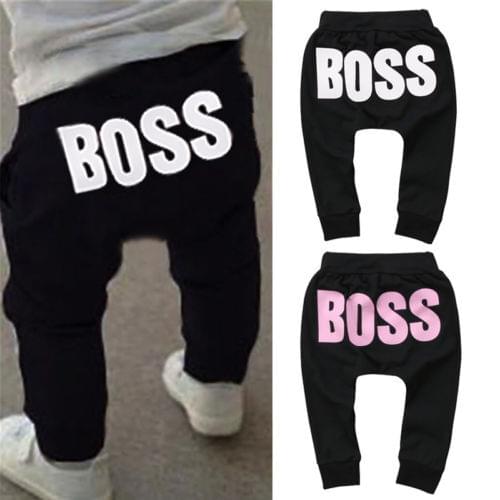Fashion Kids Baby Boys Girls Letter Clothes Bottoms Harem Pants Toddler Trousers