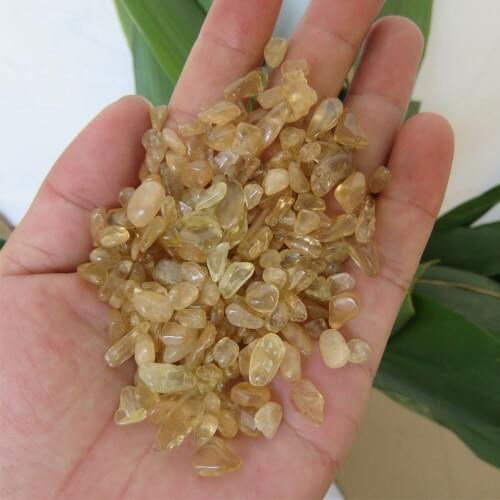 Wholesale Natural AAAA Citrine Quartz Crystal Tumbled Stone 7~12mm 200g/lot Natural Mineral Stones and Specimens Fengshui Reiki