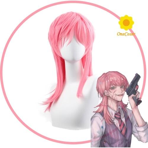 Anime Tokyo Revengers Sanzu Haruchiyo Cosplay Wig Pink Long Hair Haruchiyo Akashi Heat-resistant Fiber Hair + Wig Cap Halloween