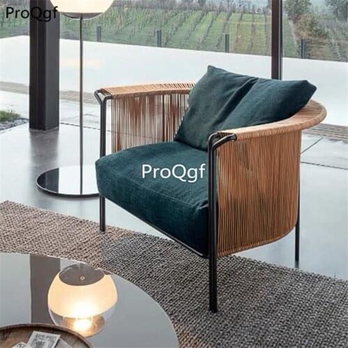 Prodgf 1Pcs A Set Minimalist Minshuku ins Tea shop PE Rattan Sofa
