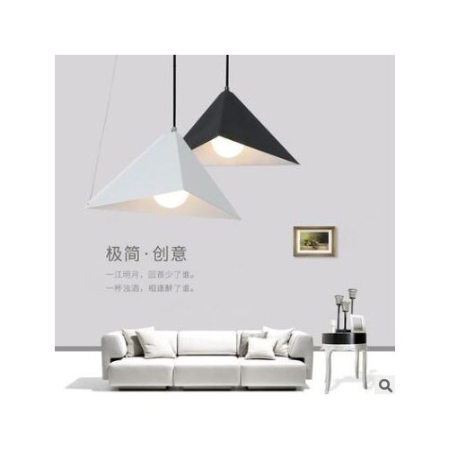 Factory direct triangle minimalist geometric design restaurant office bar iron chandelier angle adjustable designer led
