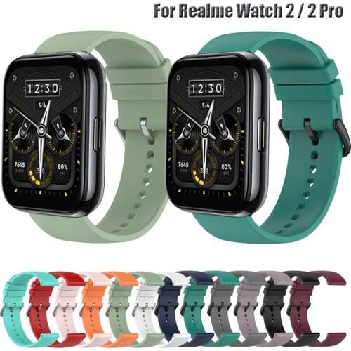 Watch Band Strap For Realme Watch 2 Pro Smart Silicone Wristband For Realme Watch S pro Color Bracelet Watchstrap