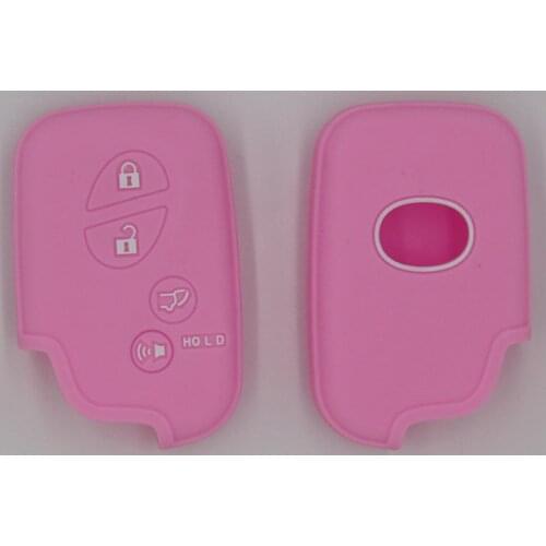 Silicone 4 Button Remote Key Shell Cover for Lexus LS430 RX330 RX350 Keyless Fob Car Styling Auto Accessories Fob Skin Protector