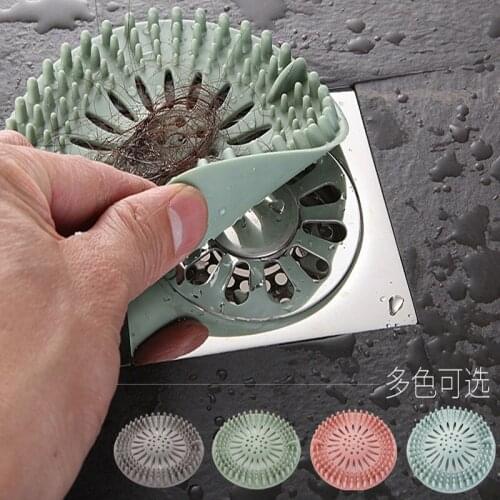 Anti-blocking Floor Drain Silicone Sucker Sewer Outfall Strainer Sink Filter Hair Stopper & Catcher Bathroom Kitchen Accessories