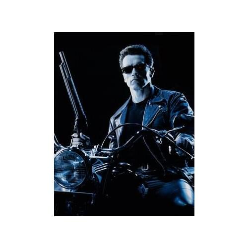 Terminator 2 Movie T-800 Arnold Schwarzenegger Art Film Print Silk Poster Home Wall Decor 24x36inch