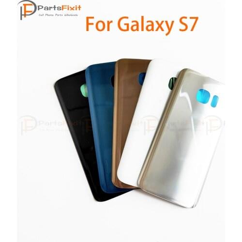 Battery Door Rear Housing Back Cover for Samsung Galaxy S7 Rear Door Back Battery Cover Rear Housing with Adhesive