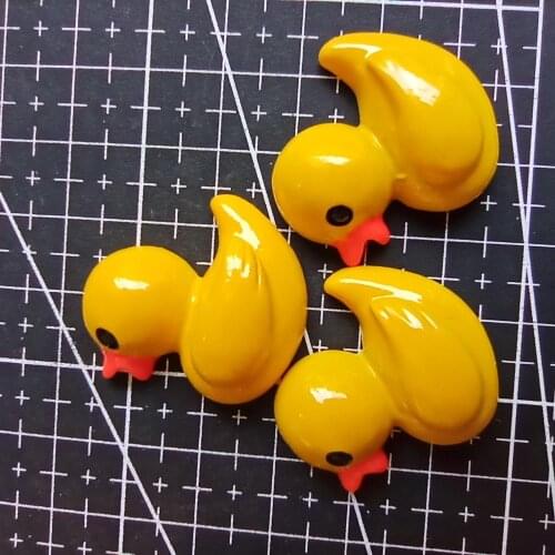 1pcs/lot resin flat back lovely yellow duck 29mm Scrapbook Embellishment DIY Phone Decoration