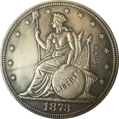 1873 United States $1 Dollar coins COPY Type 2