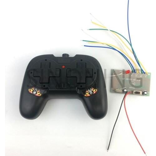 2.4G 8CH black remote control with receiver board DIY toy boat tank car 4-6v