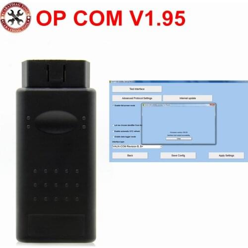 2018 Hot V1.65/V1.70/V1.78/V1.95 Firmware OP-COM For Opel Diagnostic tool OP COM with pic18f458 chip can bus OBD2 scanner