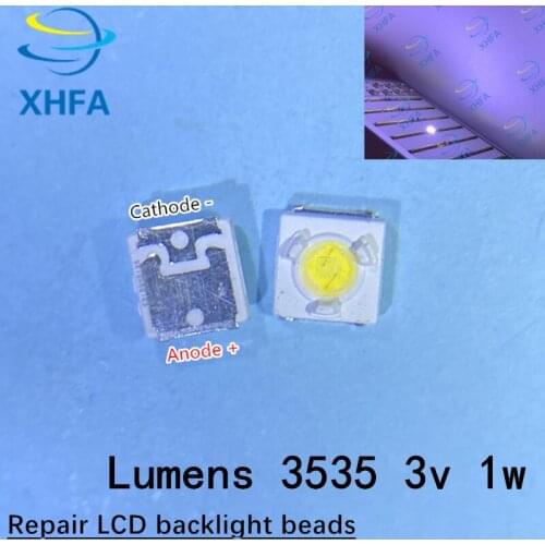 500pcs LUMENS LED Backlight 1W 3V 3535 3537 Cool white LCD Backlight for TV TV Application A127CECEBUP8 Style-3