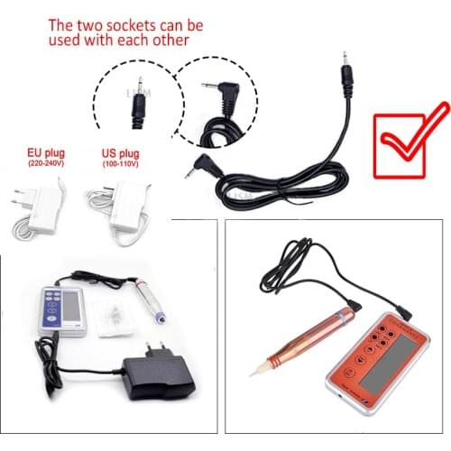 AC Power Adapter Charger EU / US AC Cable Power Cord Power Supply Charger Converter Adaptor For Charmant Tattoo Machine Kit