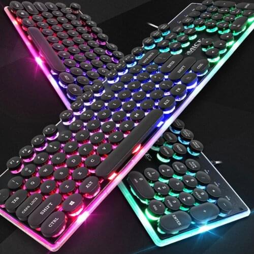 BL IMICE AK-700 Backlight Keyboard Suspended Waterproof Keycap Narrow Edge ABS Gaming Keyboard with Floating Waterproof Keycap