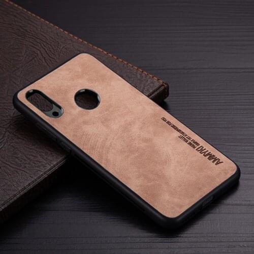 AMMYKI Soft Silicone case For Huawei Y5 Y7 Y6 Prime 2019 Case Pu leather For Huawei Honor 8S 8A PRO case
