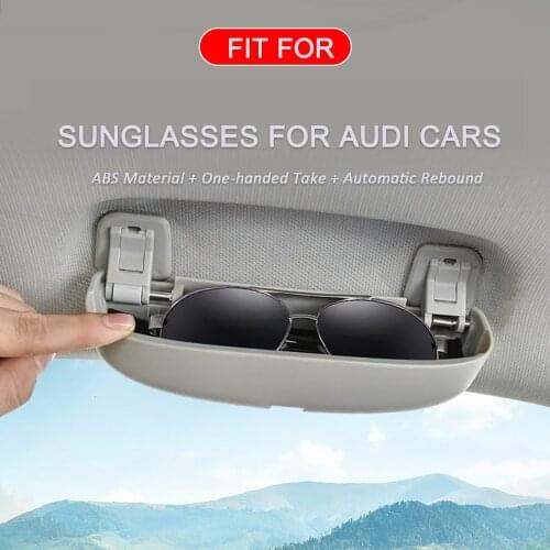 ABS Upgrade Car Sunglasses Holder Case for Audi Q7 2013 - 2021 Accessories Auto Glasses Box Parts
