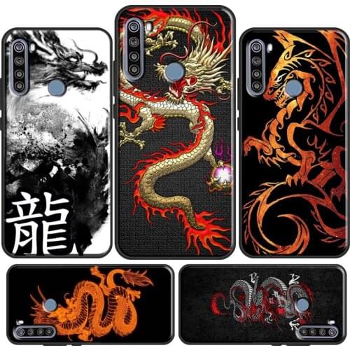 Asian Chinese Dragon Case For Xiaomi Redmi Note 8 Pro 8T 9S 7 Note 9 Pro Cover For Redmi 9C 8 9 A K30 Ultra
