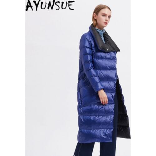 Long Duck Down Jacket Women Autumn Winter Coat Female Puffer Jacket Slim Korean 2020 Coats Casacas Para Mujer Wt005 KJ2600