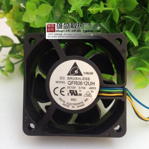 For Qfr0612uh Delta 6025 12V 0.70a 6cm/cm PWM Speed Control Large Air Fan