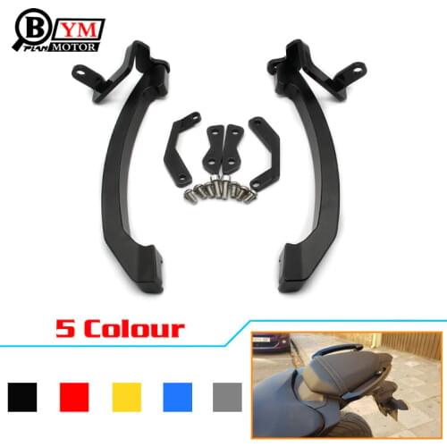 For Yamaha MT-07 MT07 MT 07 FZ07 Accessories CNC Rear Grab Bars Passenger Seat Hand Bar Rail Handle 2014 2015 2016 2017