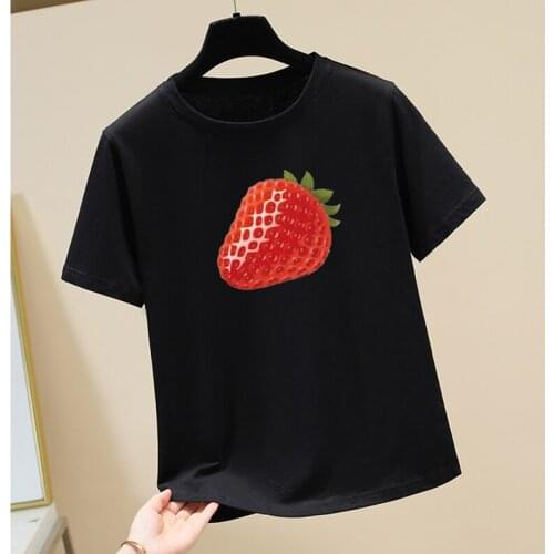 Summer Knitted O-Neck T-Shirt Women Cotton Basic Loose Tee Shirt Female Short Sleeve Kintwear Tops Harajuku Tshirt Ladies