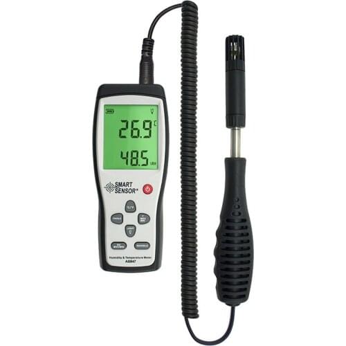 Hot Sale Smart Sensor AS847 Split Digital Hygrometer Humidity Meter 2 in 1 K Type Thermocouple Humidity Gauge Temperature Meter